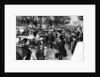 Crowds in front of the station, Orsay, Paris by Ernest Flammarion