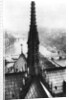 The spire of Notre Dame seen from the towers, Paris by Ernest Flammarion