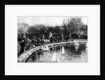 Toy boats at the Tuileries Gardens, Paris by Ernest Flammarion