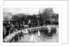 Toy boats at the Tuileries Gardens, Paris by Ernest Flammarion