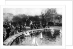 Toy boats at the Tuileries Gardens, Paris by Ernest Flammarion