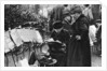 Stamp sellers in the Champs Elysees, Paris by Ernest Flammarion