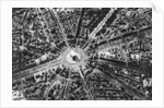 A bird's eye view of the Place de L'Etoile and the Arc de Triomphe, Paris by Ernest Flammarion