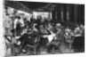 People at a pavement cafe, Paris by Ernest Flammarion