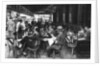 People at a pavement cafe, Paris by Ernest Flammarion