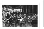 People at a pavement cafe, Paris by Ernest Flammarion