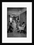 Trying on a dress at a great dressmakers, Paris by Ernest Flammarion