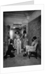 Trying on a dress at a great dressmakers, Paris by Ernest Flammarion