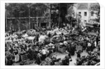 Outside the Central Market, Paris by Ernest Flammarion