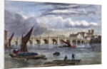 Old Westminster Bridge in 1754 by Anonymous