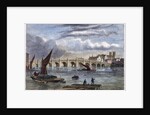 Old Westminster Bridge in 1754 by Anonymous
