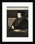 Thomas Cromwell, Earl of Essex by Hans Holbein The Younger