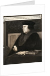 Thomas Cromwell, Earl of Essex by Hans Holbein The Younger