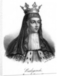Radegonde, one of Clotaire I's four wives by Delpech
