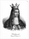 Radegonde, one of Clotaire I's four wives by Delpech