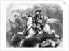 King George II at the battle of Dettingen by Anonymous