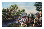 The Trout Stream by Currier and Ives