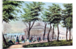Castle Garden from the Battery, New York by Currier and Ives