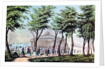 Castle Garden from the Battery, New York by Currier and Ives