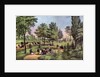The Drive, Central Park by Currier and Ives