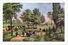 The Drive, Central Park by Currier and Ives