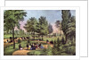 The Drive, Central Park by Currier and Ives
