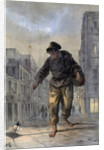 Man with a lamp by Anonymous