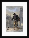 Man with a lamp by Anonymous