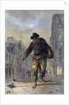 Man with a lamp by Anonymous