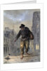 Man with a lamp by Anonymous