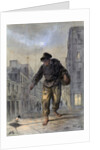 Man with a lamp by Anonymous