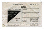 Motor fuel ration book by Anonymous