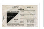 Motor fuel ration book by Anonymous