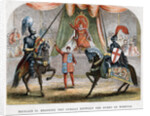 Richard II stopping the combat between the Dukes of Norfolk and Hereford by Anonymous