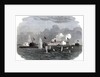 The iron-clad frigate, new ironsides, and two Ericsson batteries going into action at Charleston by Anonymous