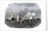 The iron-clad frigate, new ironsides, and two Ericsson batteries going into action at Charleston by Anonymous