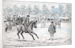 The Melton horse show, judging the hunters by Cuthbert Bradley