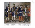 Prussian and French soldiers of 1704 (19th century) by Anonymous