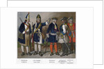 Prussian and French soldiers of 1704 (19th century) by Anonymous