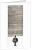 Magna Carta, English charter originally issued in 1215 by Anonymous