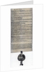 Magna Carta, English charter originally issued in 1215 by Anonymous