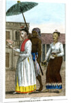 Woman with servants by J Haafner