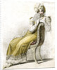 Woman with a fan by Anonymous