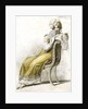 Woman with a fan by Anonymous