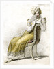 Woman with a fan by Anonymous