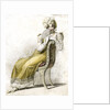 Woman with a fan by Anonymous
