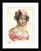 Portrait of a woman in a feathered hat by Anonymous