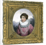 Woman in Elizabethan dress by G Engelmann