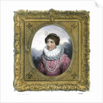 Woman in Elizabethan dress by G Engelmann