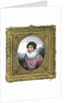 Woman in Elizabethan dress by G Engelmann